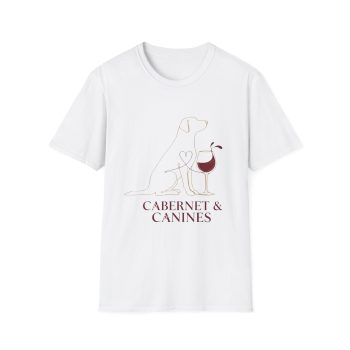 Cabernet Canines T-Shirt | Dog & Wine Lover Unisex Tee
