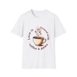 Coffee & Paws Tee | Love Brewed Unisex Dog Lover Shirt