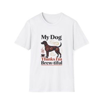 Coffee Dog Lover Shirt for Women & Men | Cute Brew-tiful Pup Tee