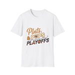 Playoffs, Pints & Pups T-Shirt | Funny Sports & Dog Lover Beer Tee