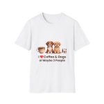 Coffee & Dogs Tee | Funny Dog Parent Humor Shirt