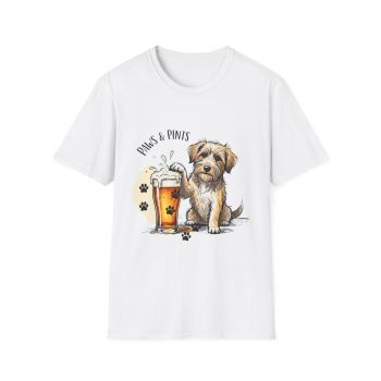 Paws & Pints Dog Lover T-Shirt | Funny Beer Shirt for Dog Owners