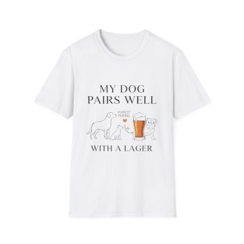 Weekend Lager & Dog Lover Tee | Funny Beer Shirt for Dog Parents